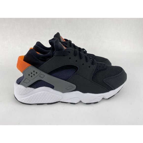 Nike Air Huarache Black Orange Men's Sneakers Shoes Grey Safety DX2659 001 - Picture 7 of 12